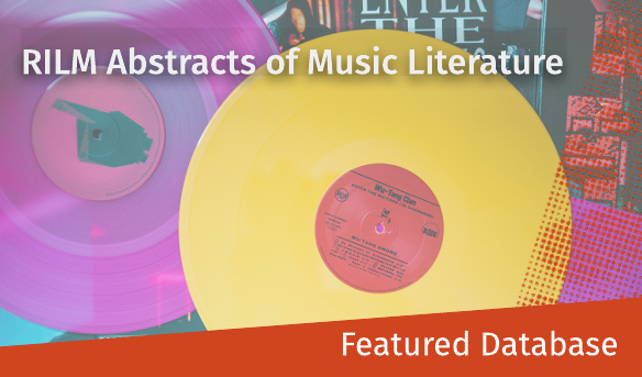 Promotional image for homepage headline: RILM Abstracts of Music Literature