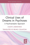 Book cover for *Clinical Uses of Dreams in Psychoses: A Psychoanalytic Approach* by Celeste Labaronnie, translated by Bruno Colantoni; pastel flowing patterns give it a calm, abstract tone.