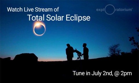 Image Source: Exploratorium Watch solar eclipse on July 2nd 2019