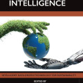 Alt text: Book cover titled "Data-Driven Environmental Intelligence," featuring a robotic hand and a hand with green foliage holding a globe. Tone conveys technology and sustainability.