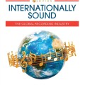 Cover of "Internationally Sound," 1st edition. A globe wrapped with gold musical notes, conveying the global reach of the recording industry.