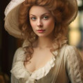 A woman in vintage attire and large hat gazes forward on the "Madame Bovary" book cover. The setting is elegant and historic.