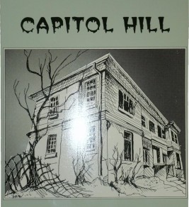 Cover of "The Ghosts of Denver: Capitol Hill" by Phil Goodstein. Features a drawing of a spooky old house with barren trees, setting a mysterious tone.